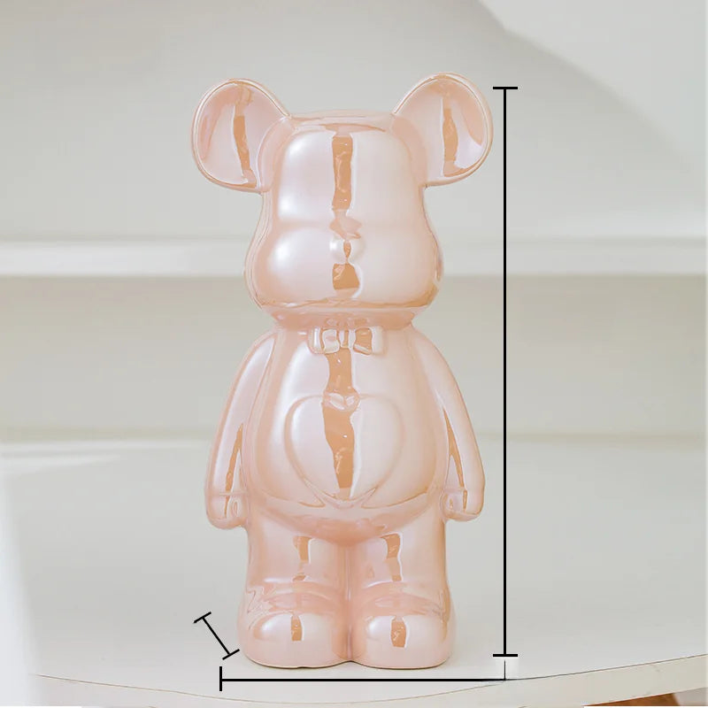 Aesthetic Bear brick Ceramic Staute