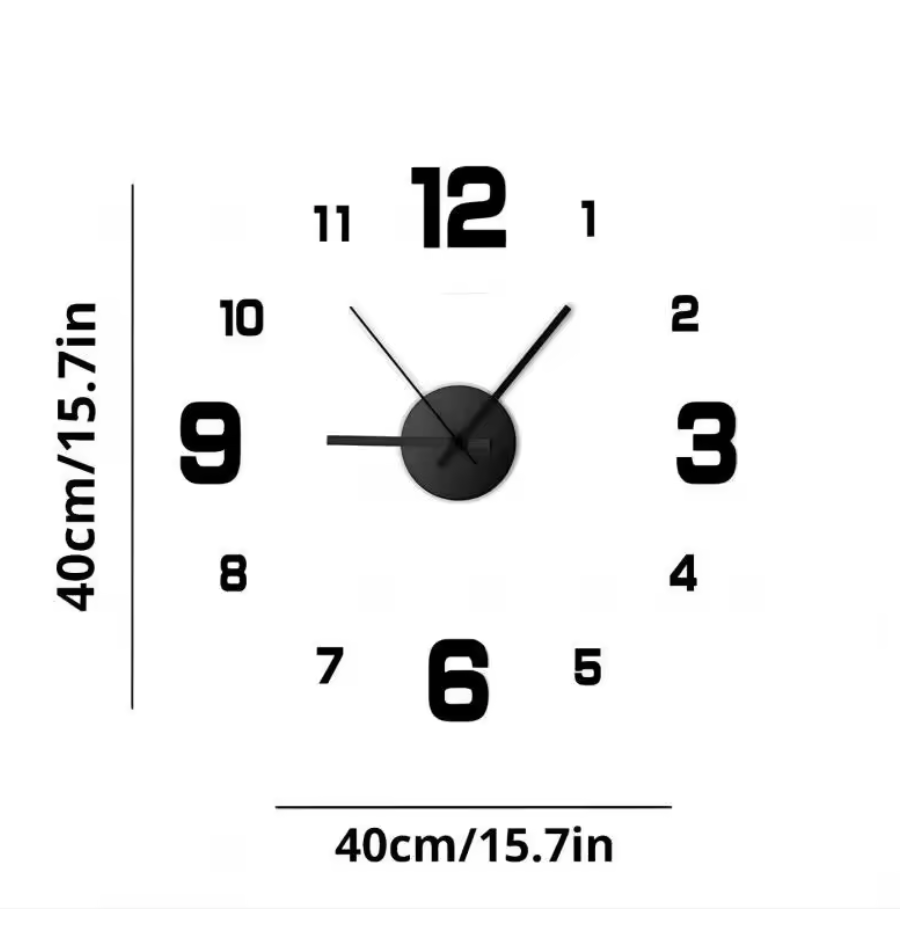 DIY Wall Clock Wall Decal