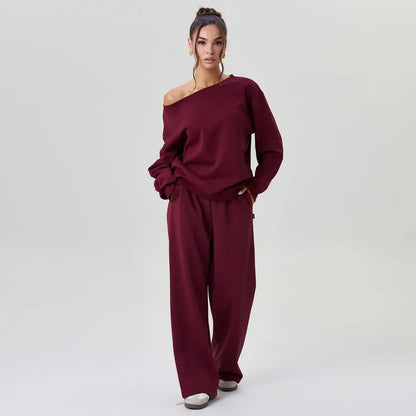 Cozy Off Shoulder Lounge Set