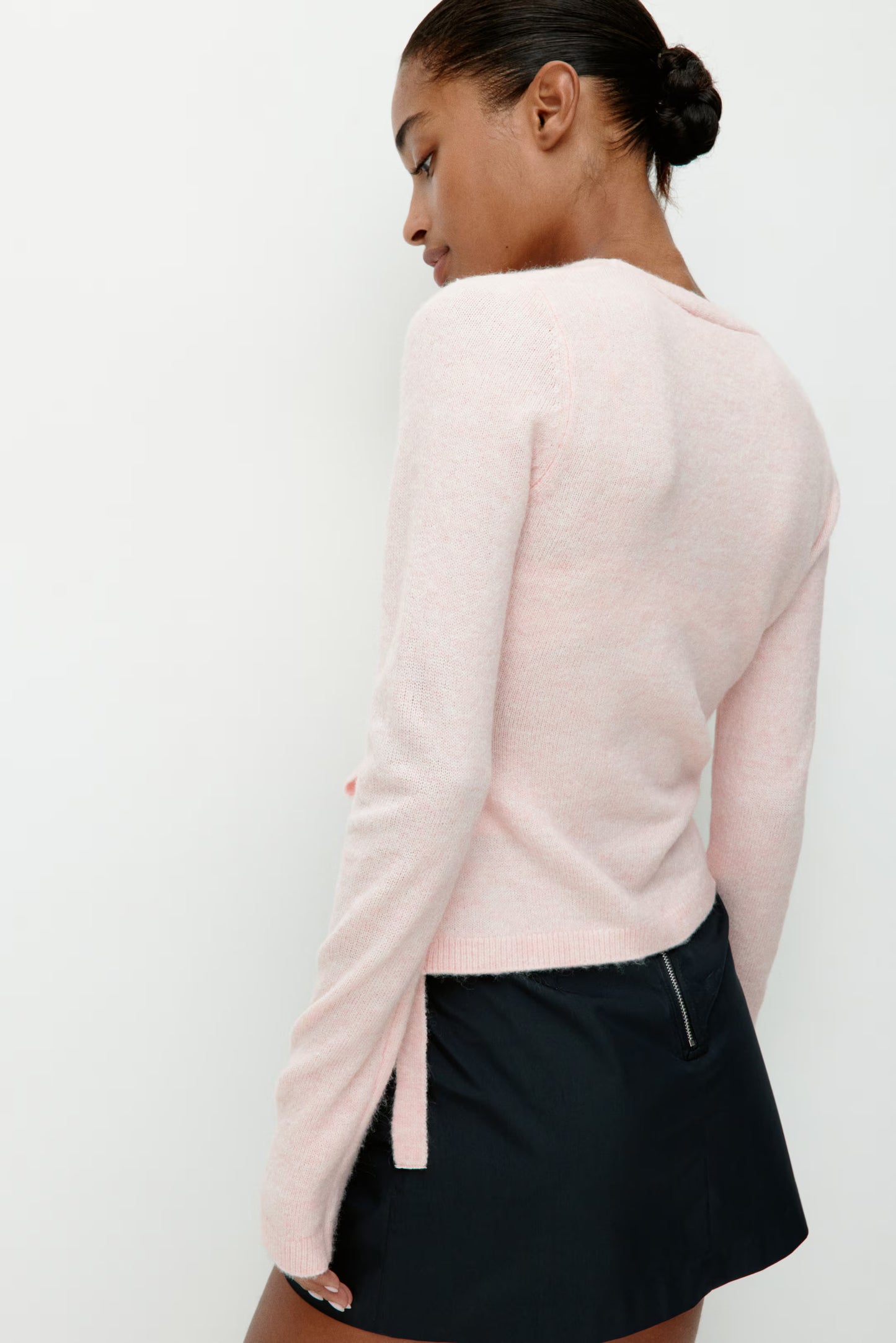 Pink Wrap Cardigan