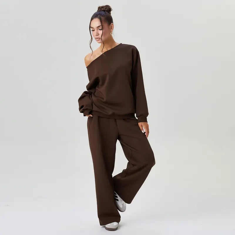 Cozy Off Shoulder Lounge Set