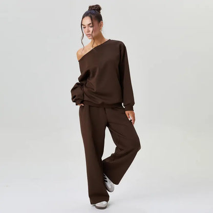 Cozy Off Shoulder Lounge Set