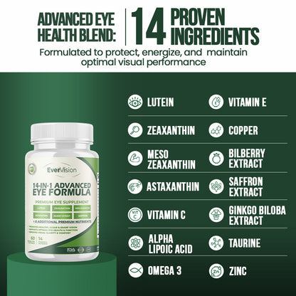 EverVision 14 in 1 Advanced Eye Formula | Feel noticeable support for eye comfort in as little as 2 weeks