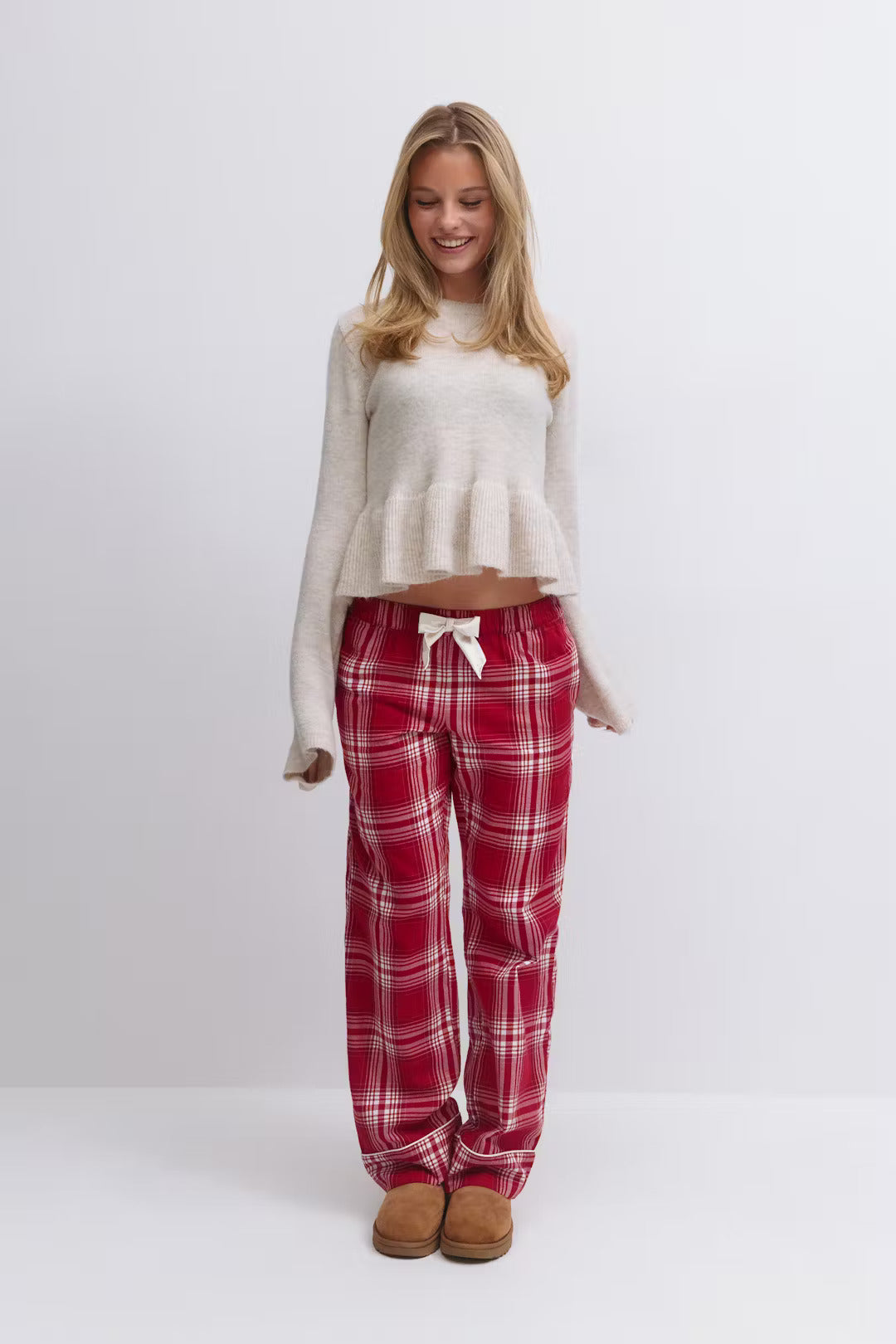 Ribbon Flannel PJ Set
