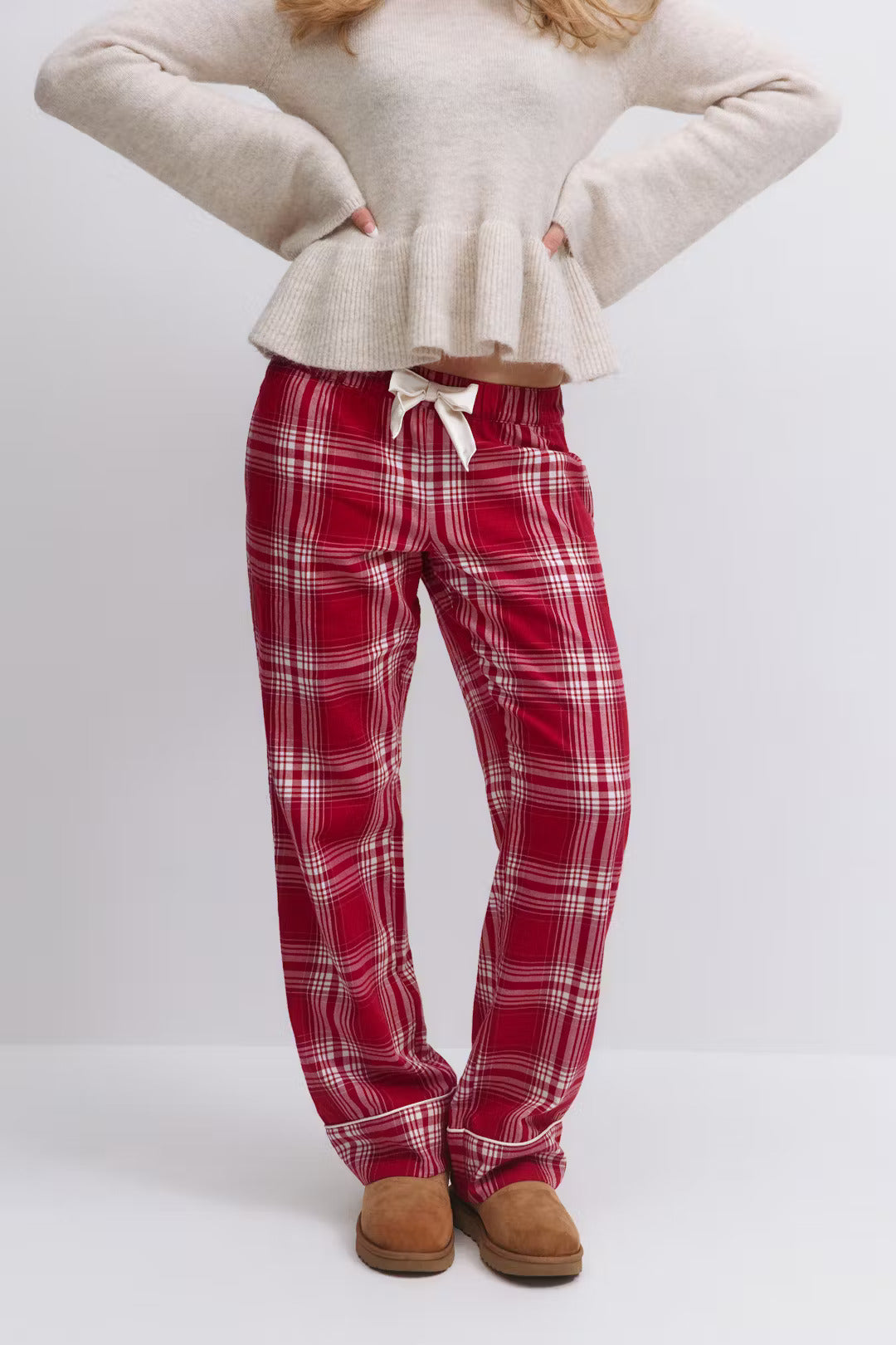 Ribbon Flannel PJ Set