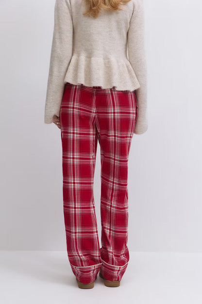 Ribbon Flannel PJ Set