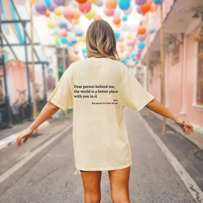 Dear Person T-Shirt (You are enough)