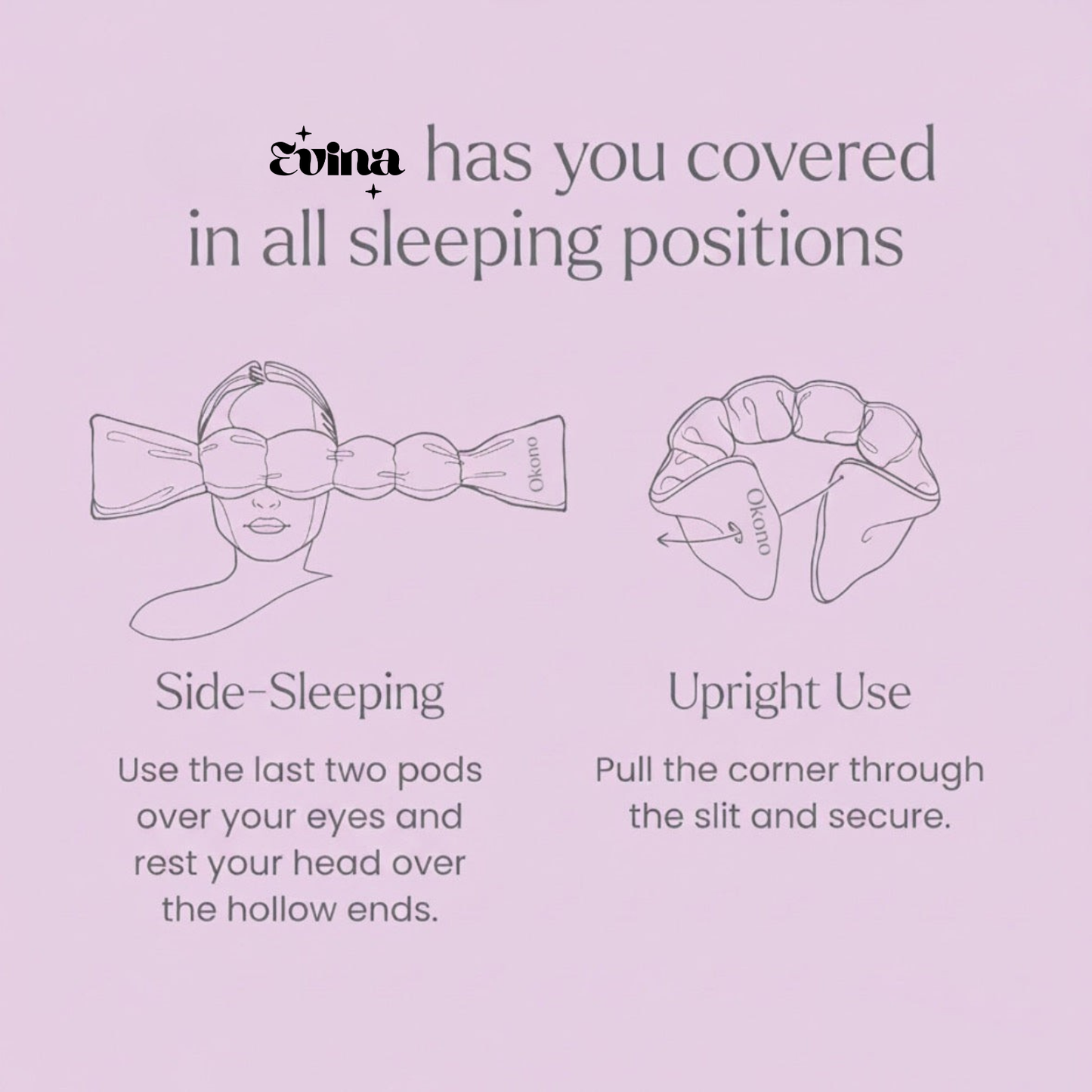 Evina Weighted Eye Masks