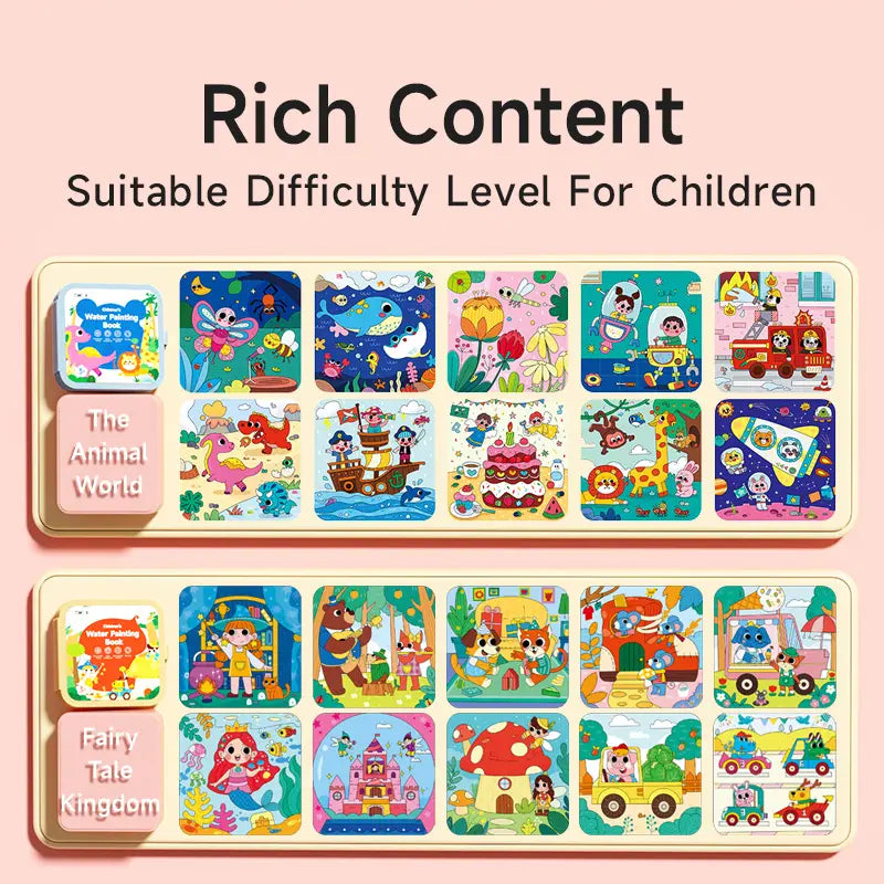 Water Coloring and Doodle Books