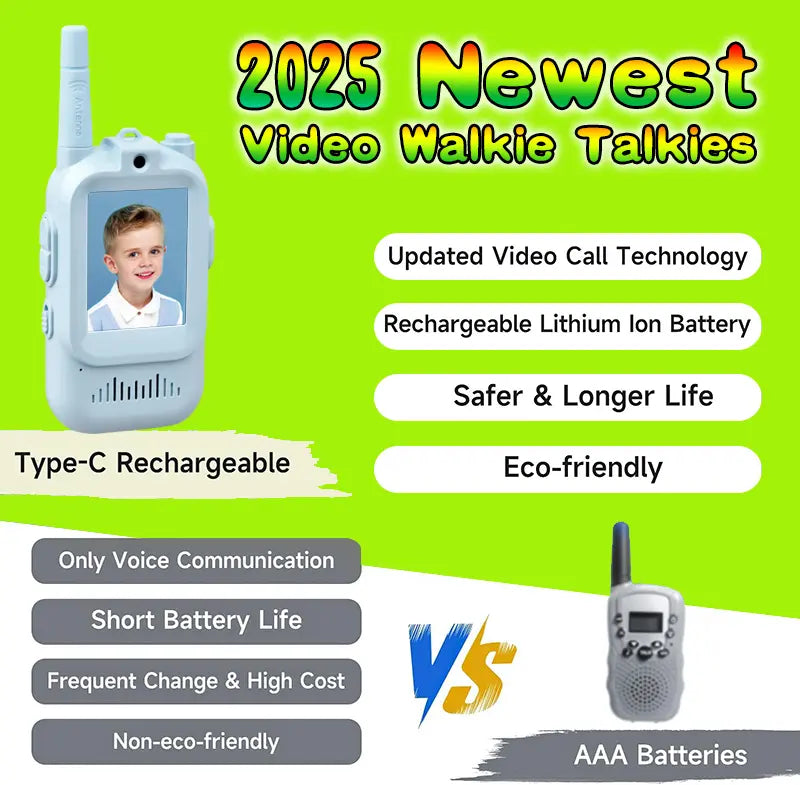 Evina™ Digital Walkie Talkies - 2 Pack