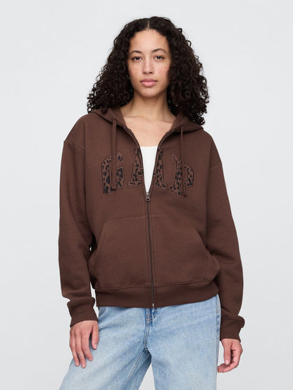 GAP Cheetah Zip Hoodie & Pant Set