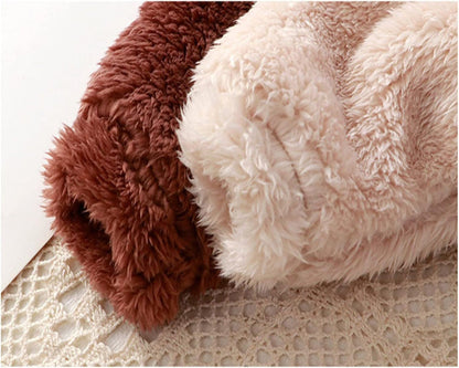 MeloBabe Fluffy Hooded Romper with Ears