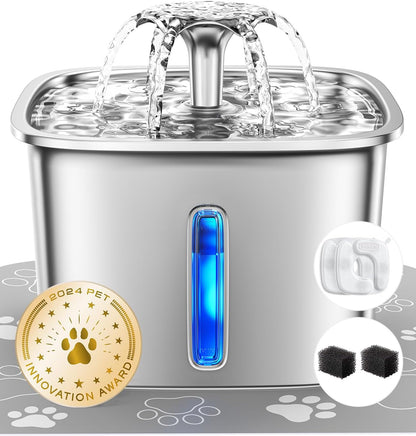 Evina™ Stainless Steel Cat Water Fountain