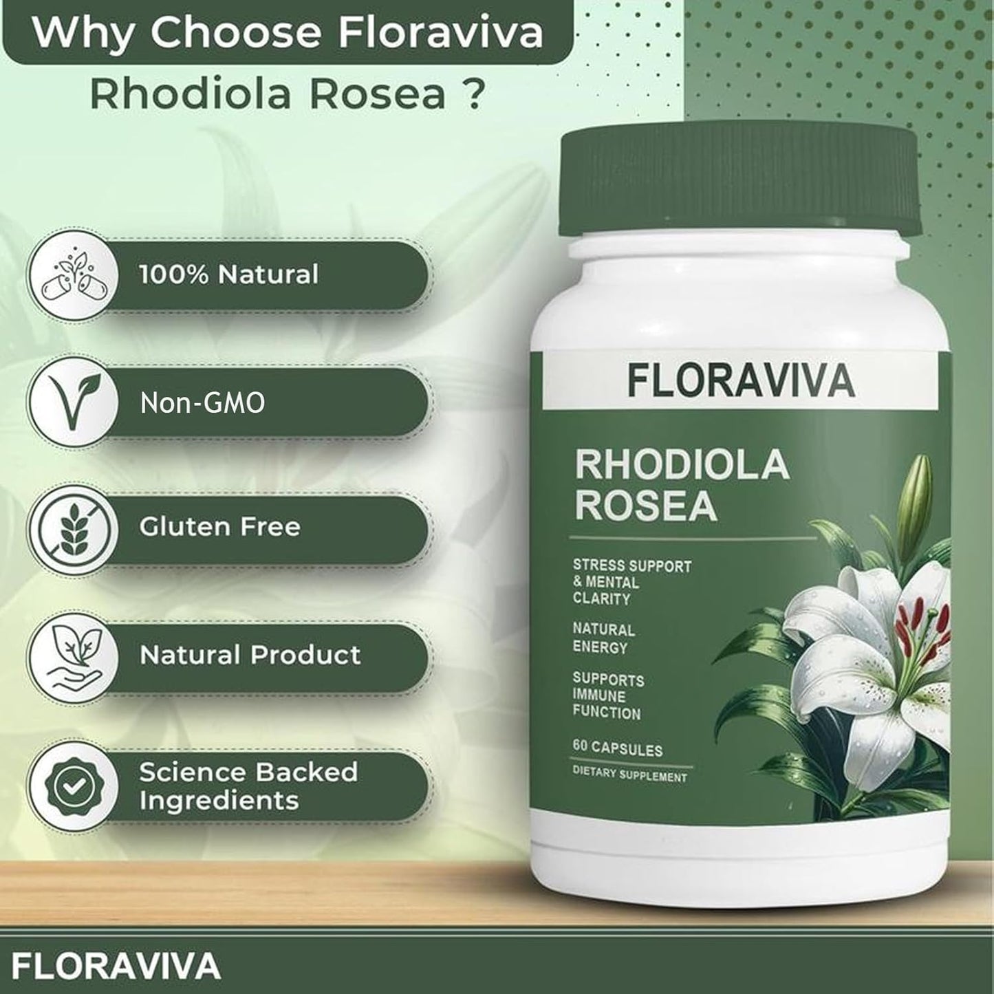 Evina™ Rhodiola Rosea Capsules