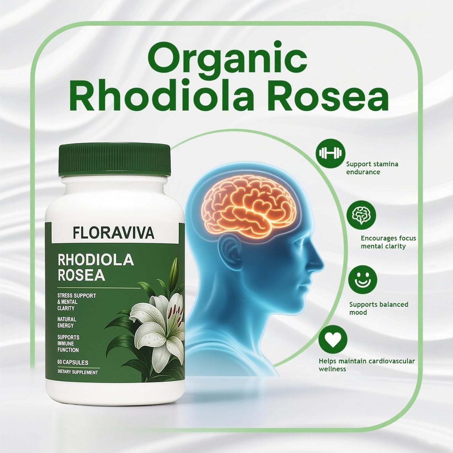 Evina™ Rhodiola Rosea Capsules
