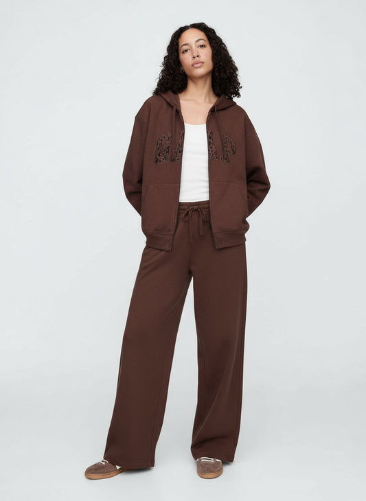 GAP Cheetah Zip Hoodie & Pant Set