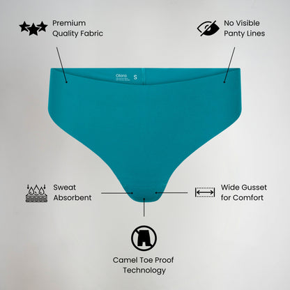 Evina™ Invisible Camel Toe Thong High Rise