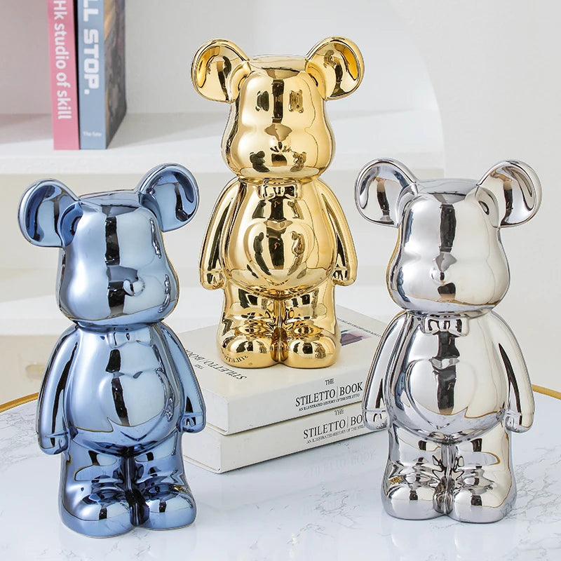 Aesthetic Bear brick Ceramic Staute