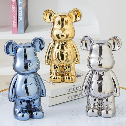 Aesthetic Bear brick Ceramic Staute