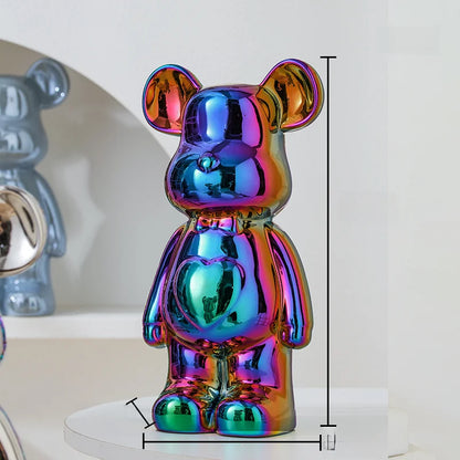 Aesthetic Bear brick Ceramic Staute