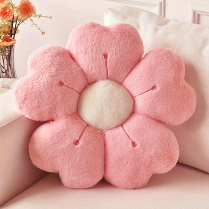 Soft Plush Daisy Flower Throw Pillow