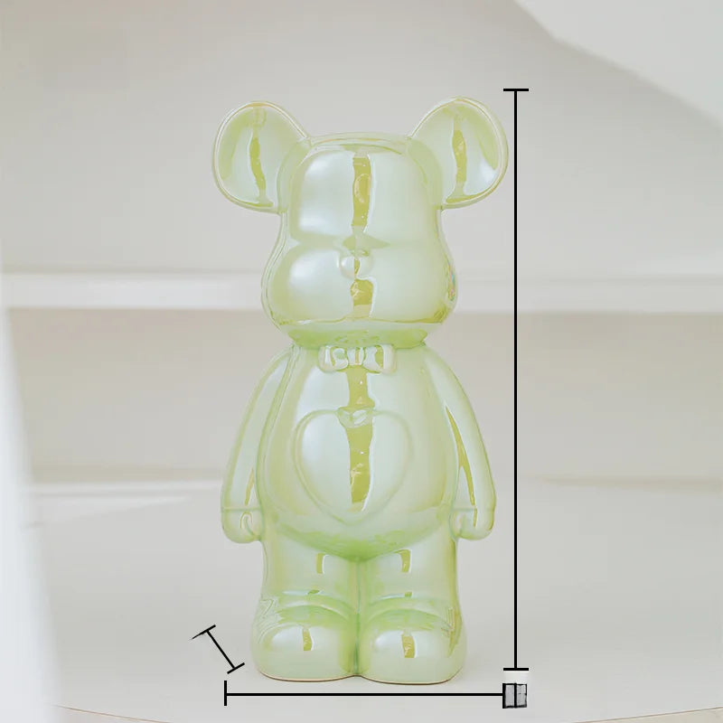 Aesthetic Bear brick Ceramic Staute