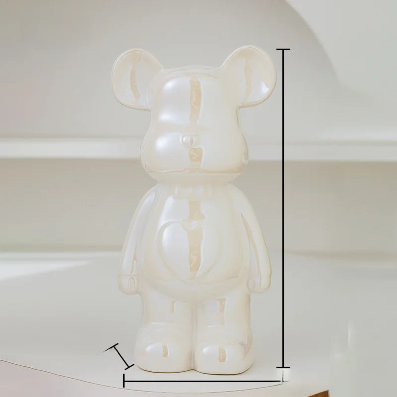 Aesthetic Bear brick Ceramic Staute