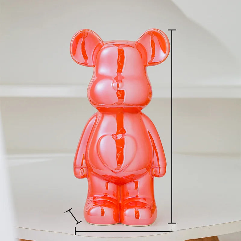 Aesthetic Bear brick Ceramic Staute