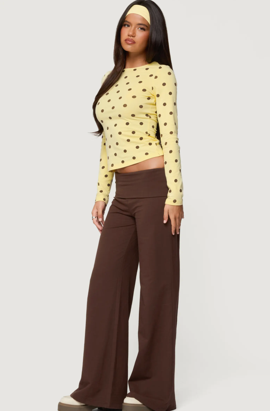 Maricelle Polka Dot Long Sleeve