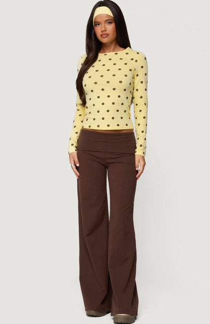 Maricelle Polka Dot Long Sleeve