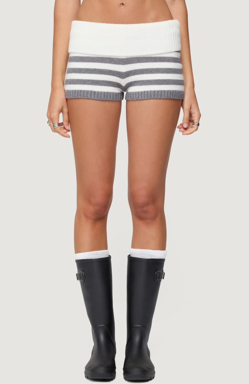 Knit Foldover Shorts