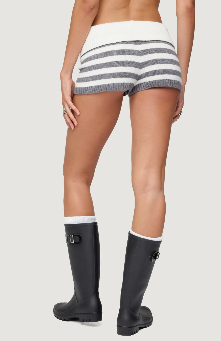 Knit Foldover Shorts