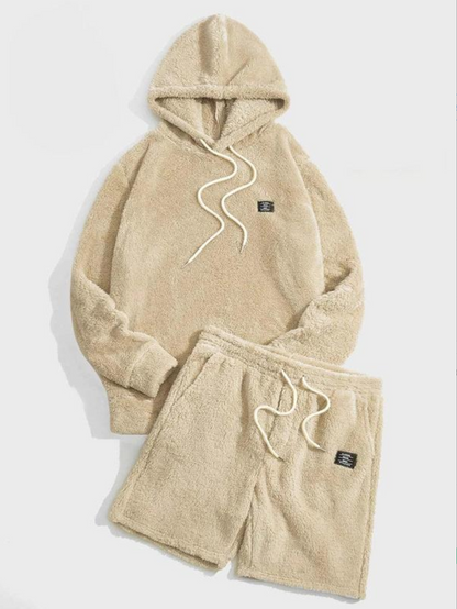 Men’s Cozy Hoodie and Shorts Set