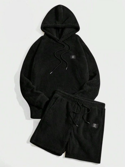 Men’s Cozy Hoodie and Shorts Set