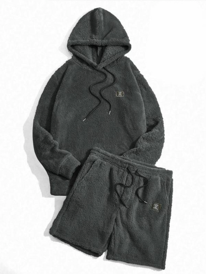 Men’s Cozy Hoodie and Shorts Set