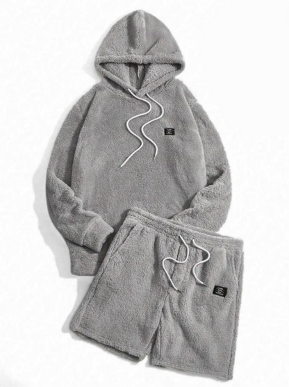 Men’s Cozy Hoodie and Shorts Set