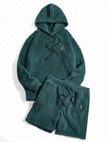 Men’s Cozy Hoodie and Shorts Set