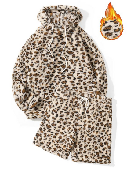 Men’s Cozy Hoodie and Shorts Set