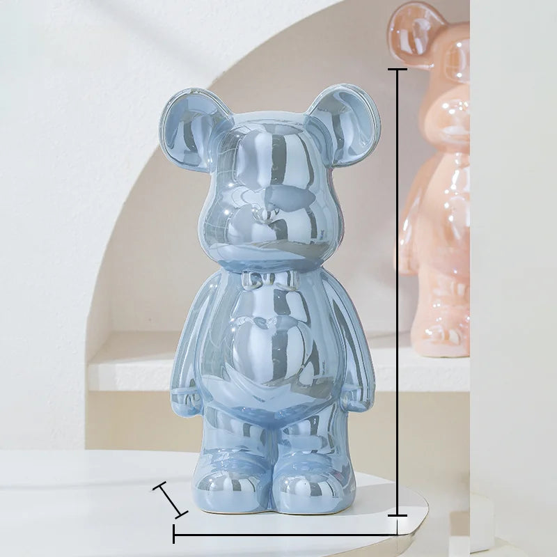 Aesthetic Bear brick Ceramic Staute