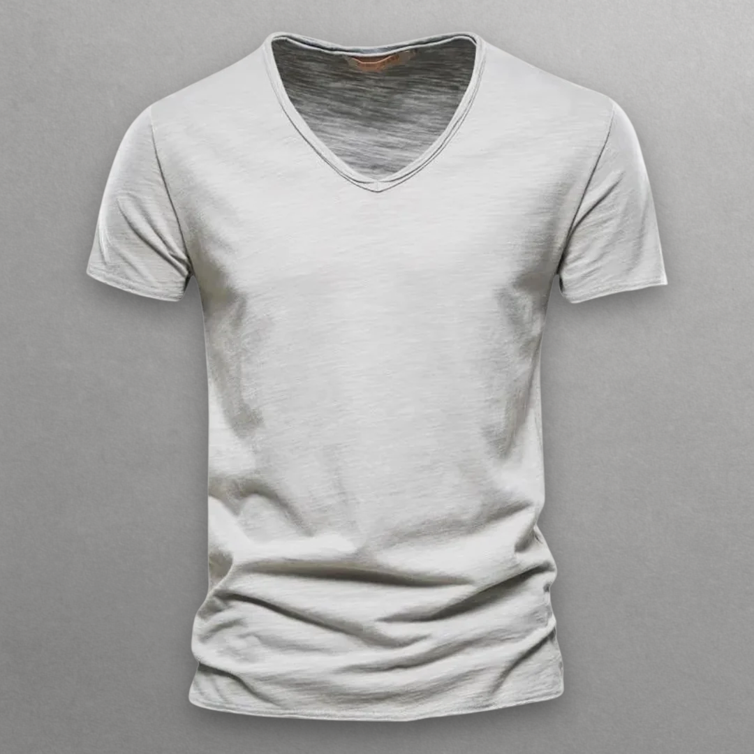Shinari V-neck Cotton T-Shirt