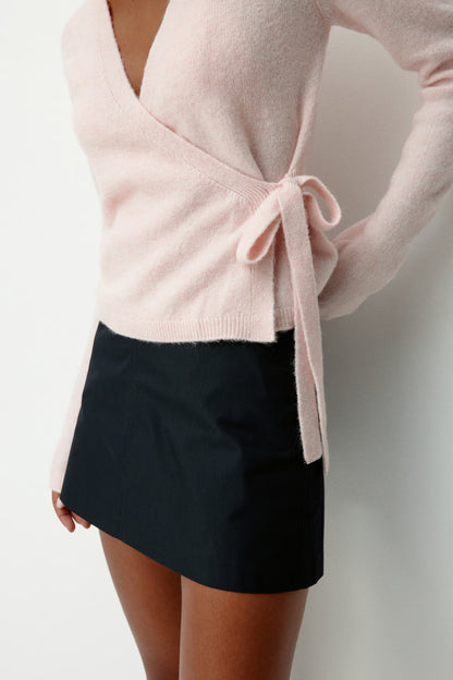 Pink Wrap Cardigan