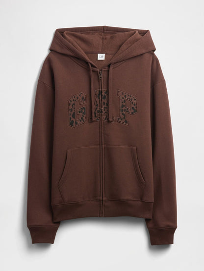 GAP Cheetah Zip Hoodie & Pant Set