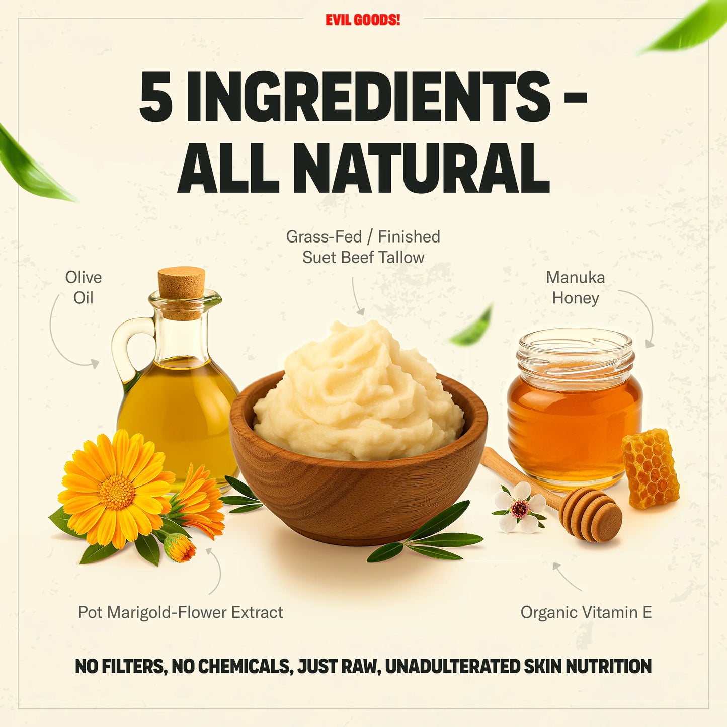 Whipped Beef Tallow & Manuka Honey