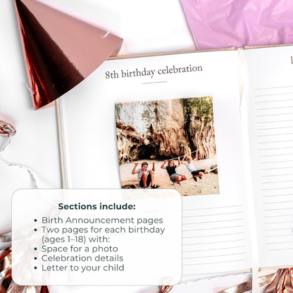 Birthday Memory Book - Baby Journal